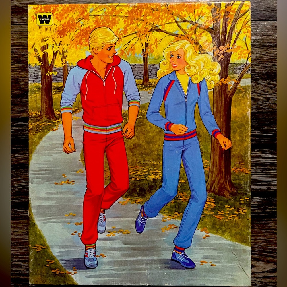 Vintage 1982 Whitman Barbie 100pc jigsaw puzzle An Autumn Jog w/ Ken. 🧩